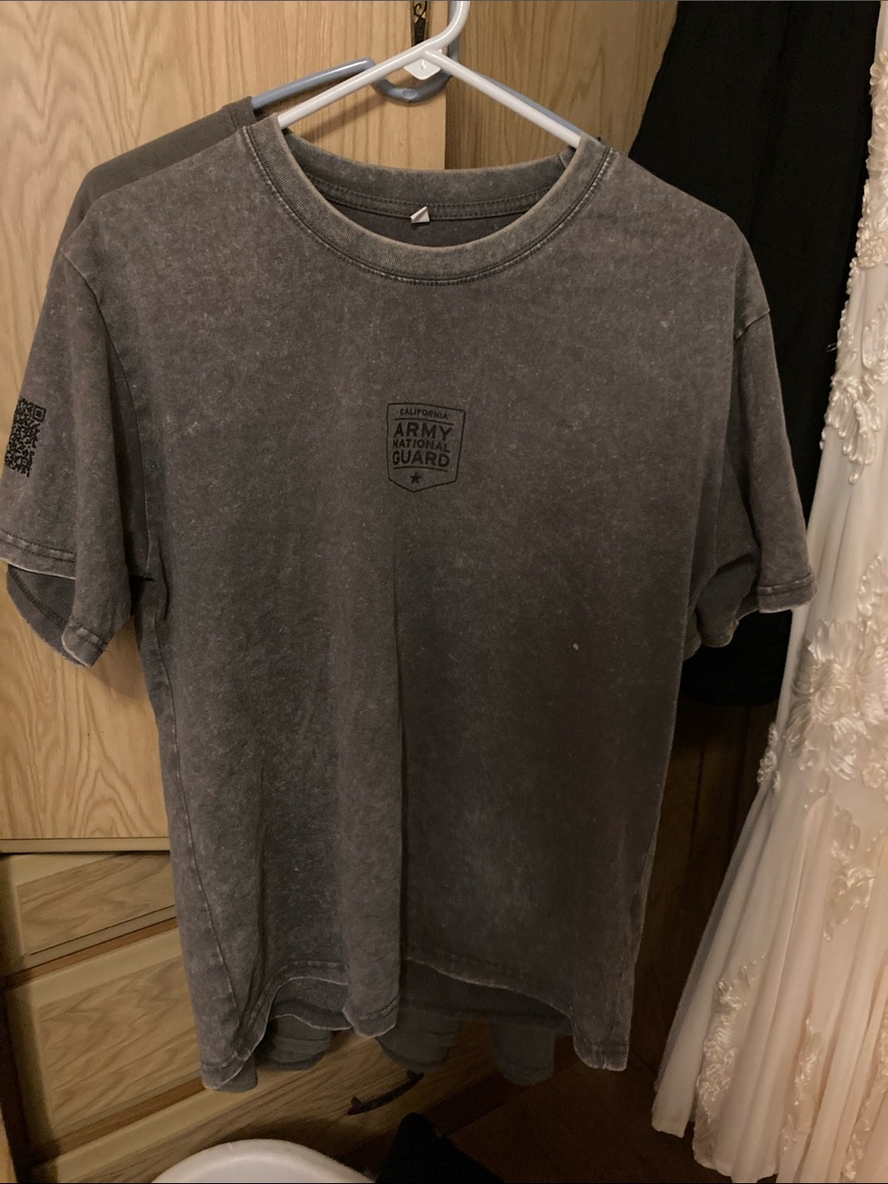 Army National Guard Graphic Tee - Washed Gray Men's T-Shirt